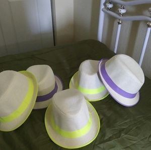 Set of hand made fedoras